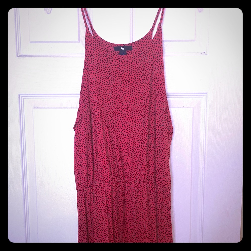 Gap red sleeveless dress-buttery soft modal